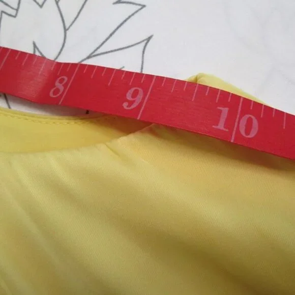 SAM EDELMAN Sleeveless Tiered Blouson Dress-Size 10-Banana NWT - Picture 9 of 14